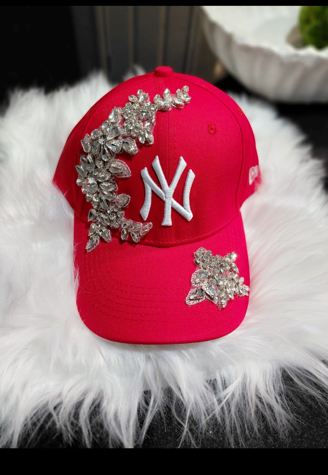 Custom bling NY hats