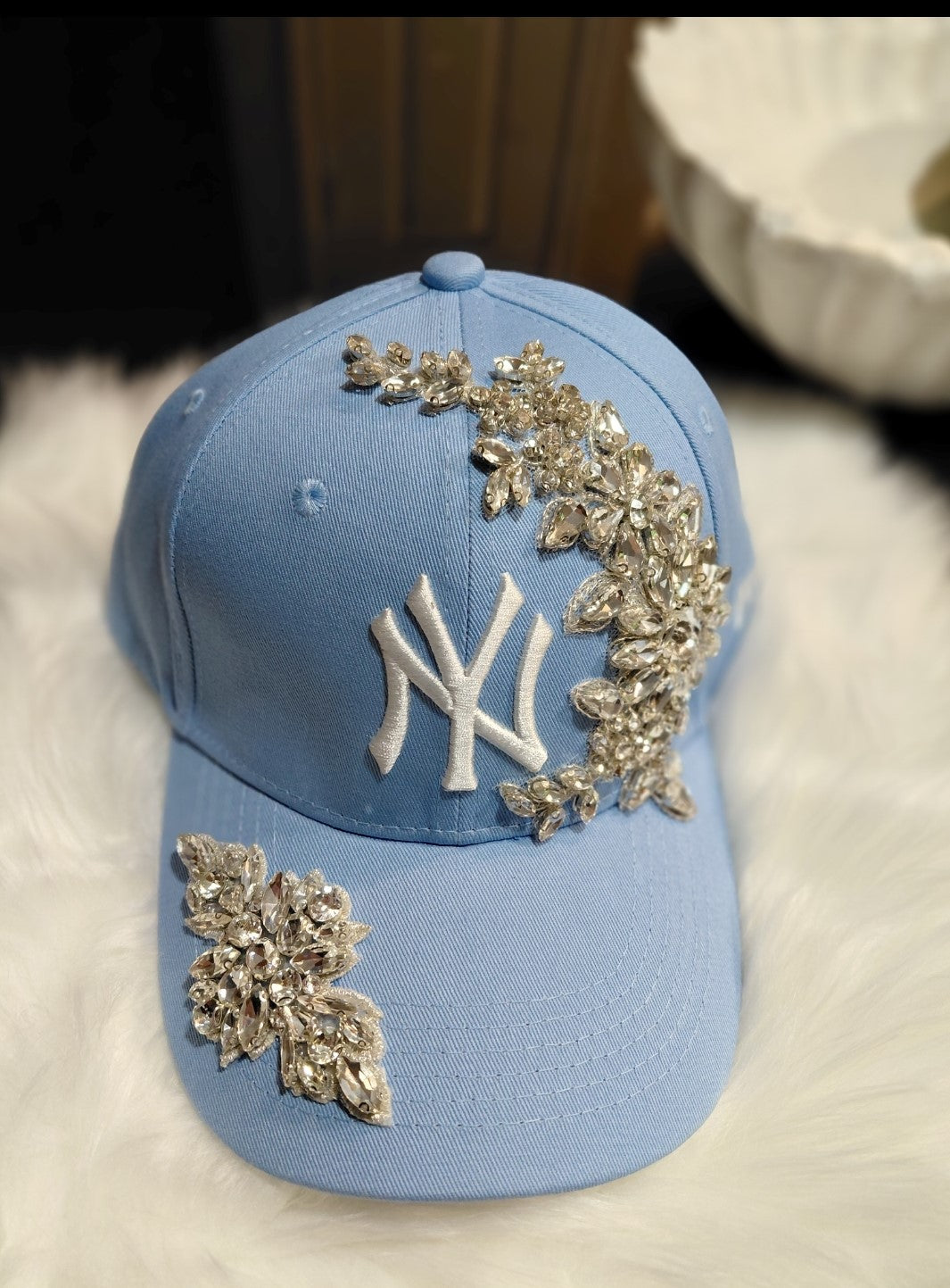 Custom bling NY hats