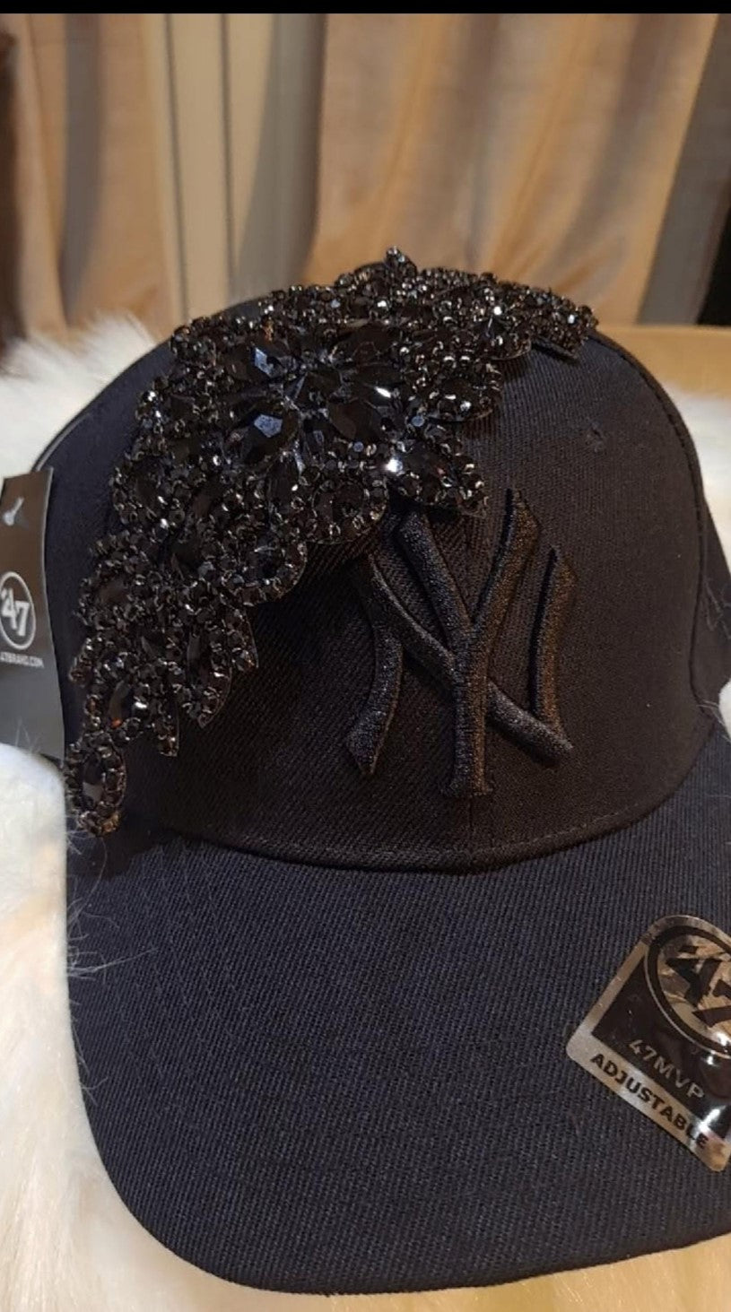 Top Bling Crystal NY Baseball Cap