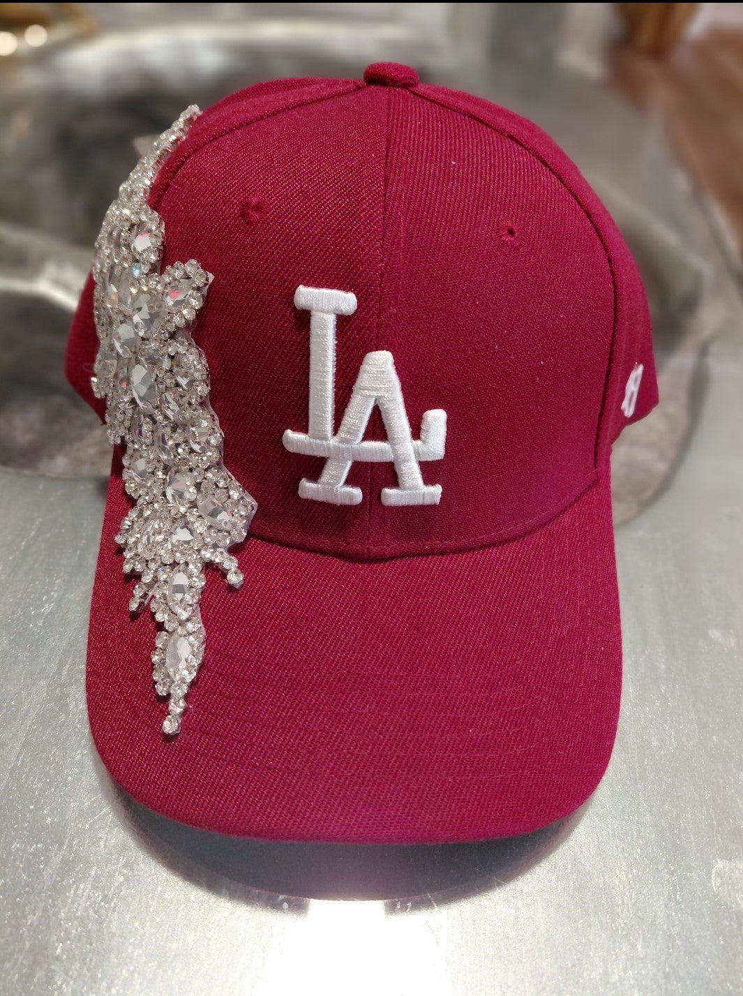 Side Bling Crystal NY Baseball Cap
