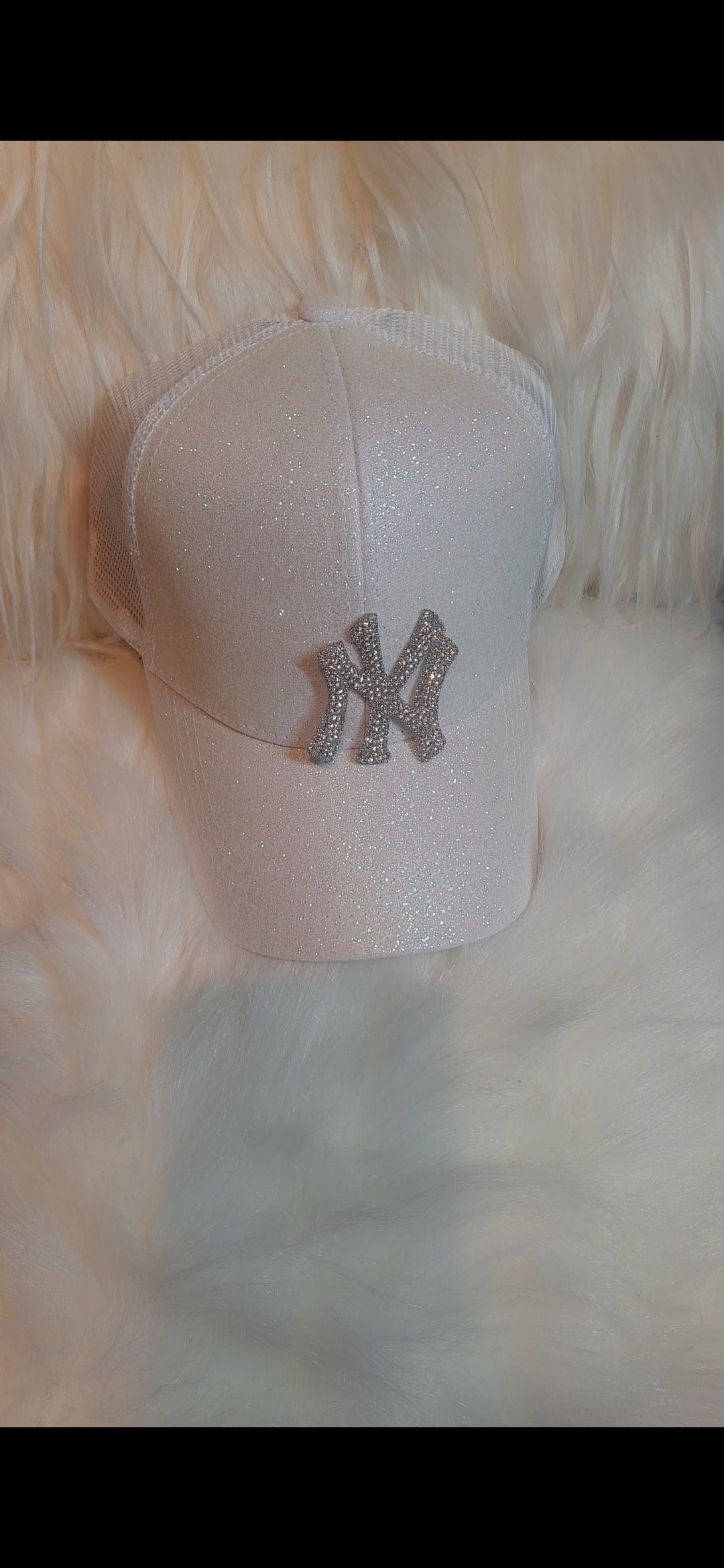 Glitter Ponytail NY Baseball Cap