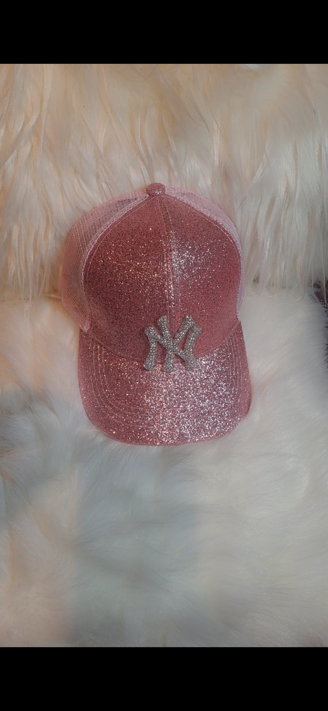 Glitter Ponytail NY Baseball Cap