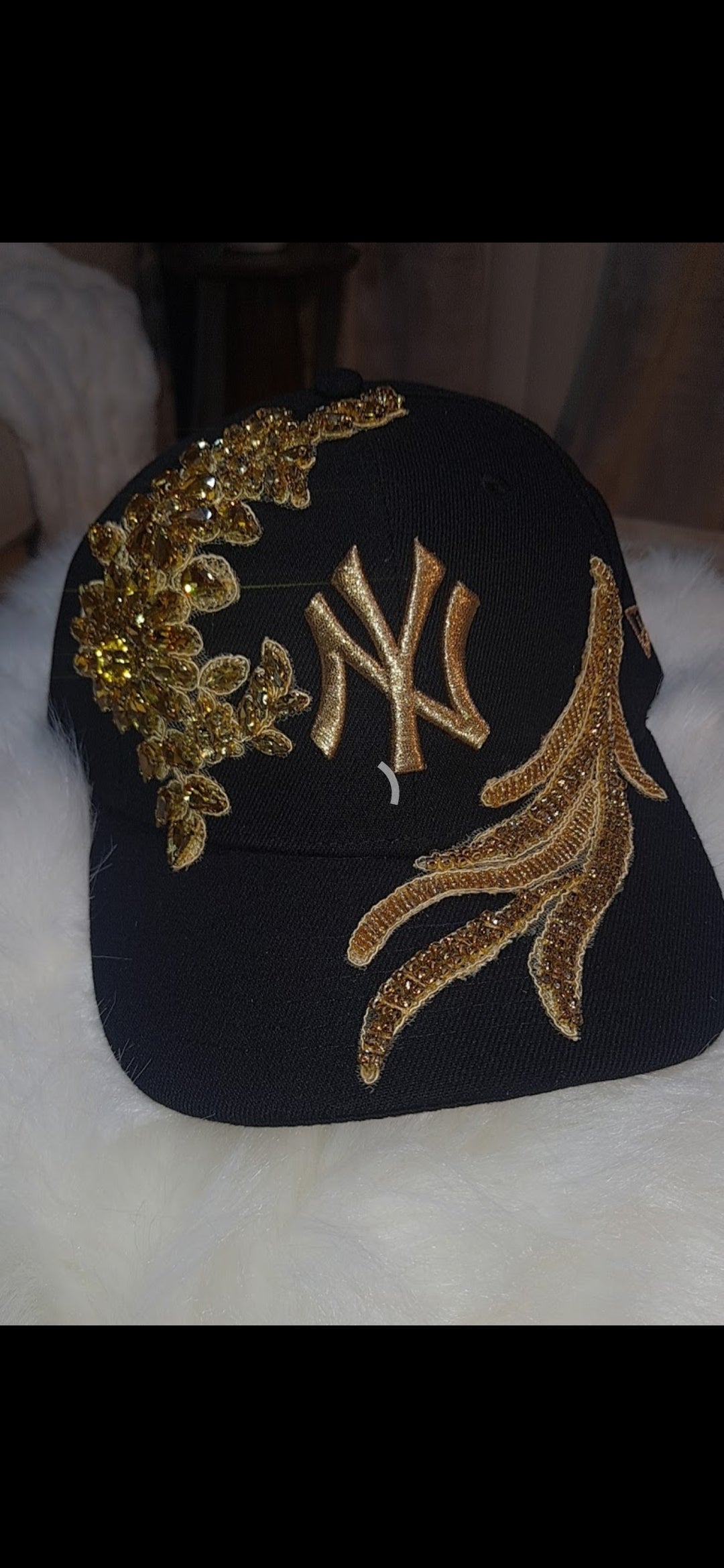 Custom bling NY hats