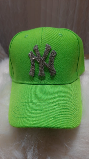 Basic LA or NY Bling Baseball Hat