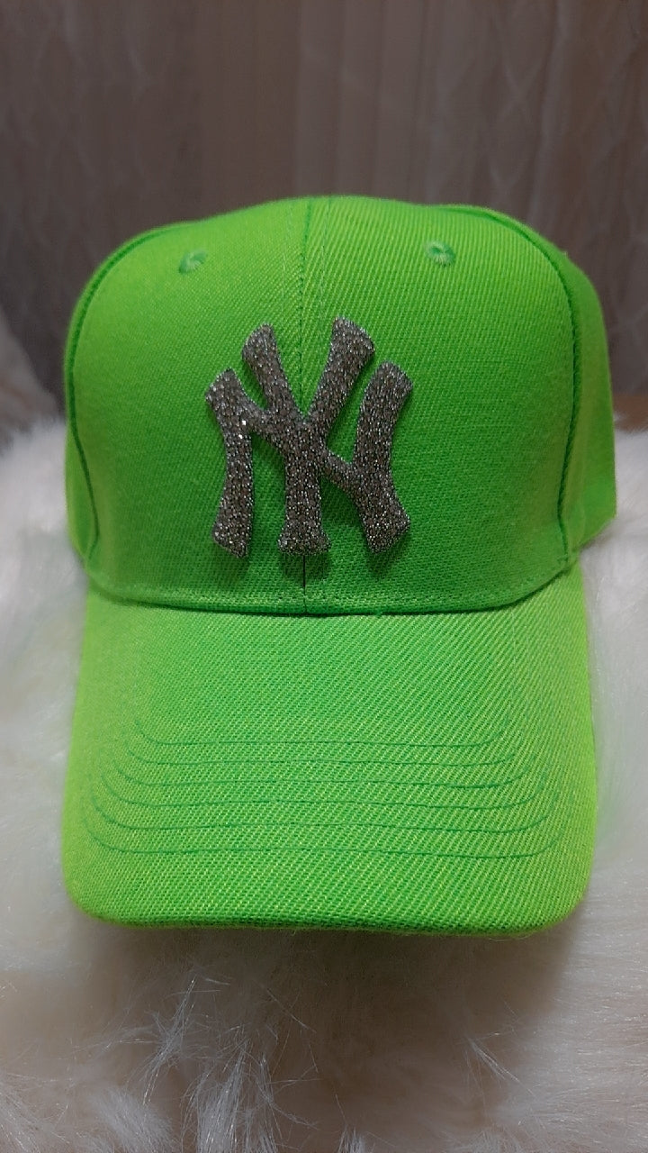 Basic LA or NY Bling Baseball Hat