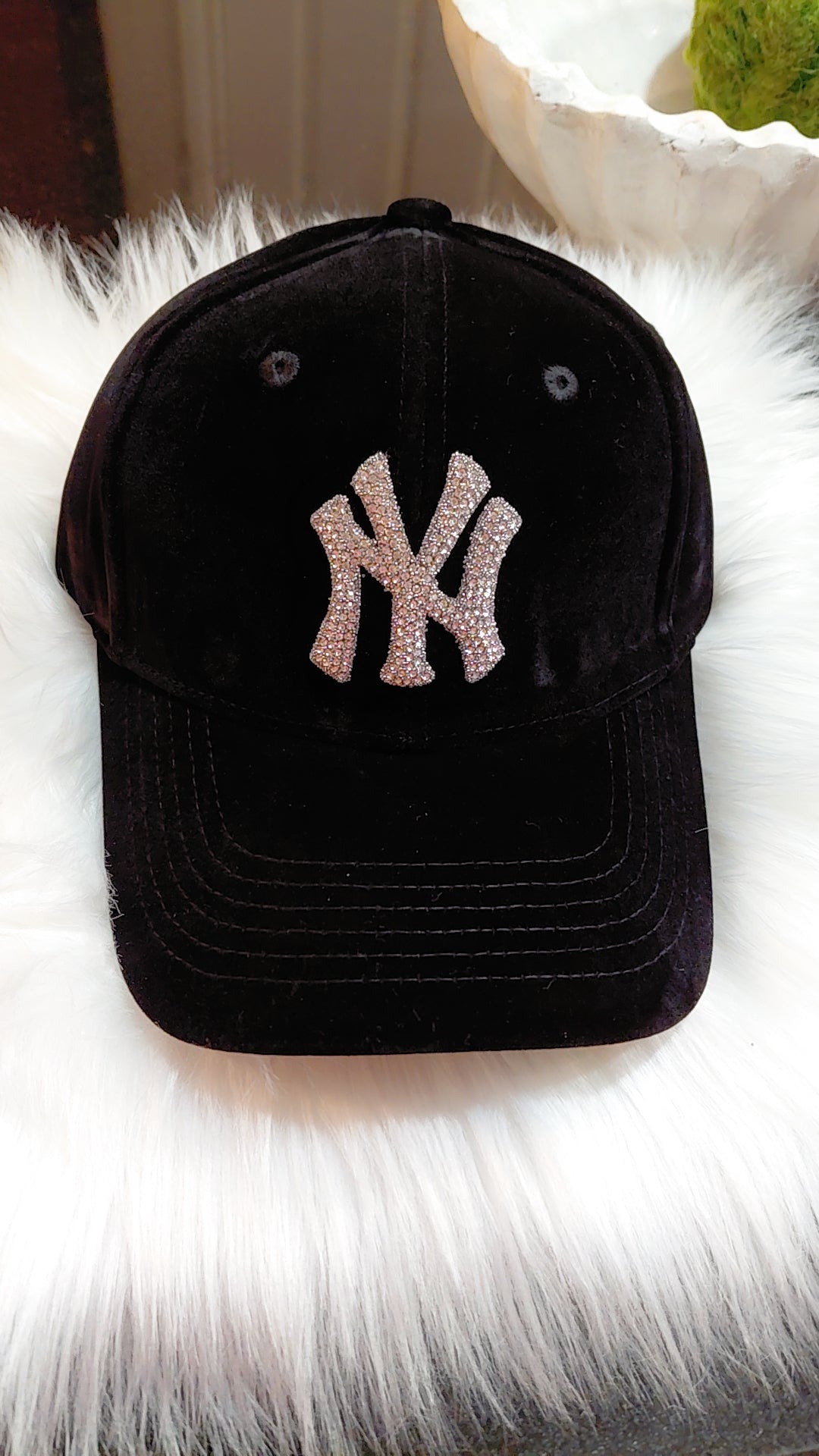 Velvet NY Bling Baseball Hat