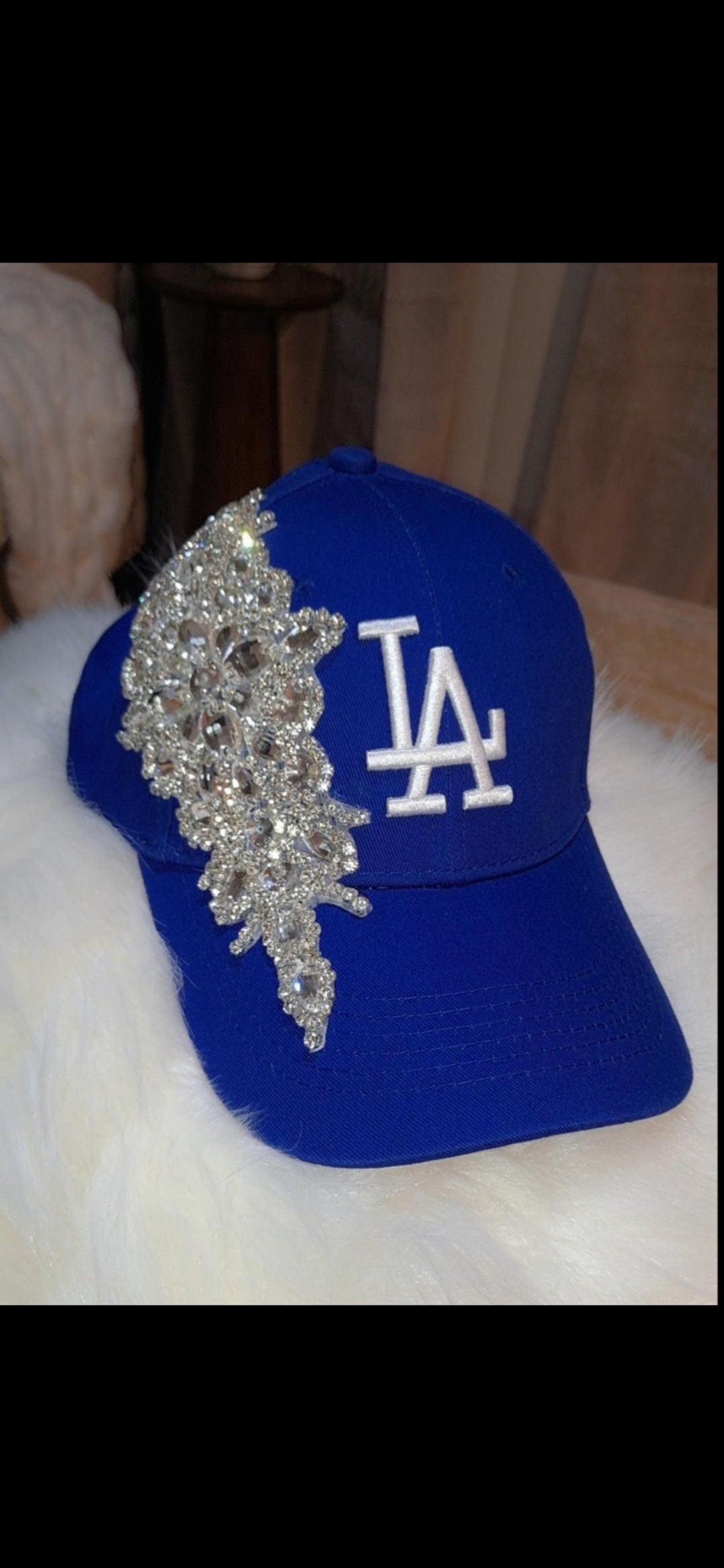 Side Bling Crystal NY Baseball Cap