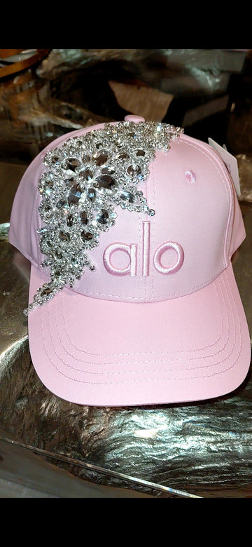 Alo Baseball Hat hat with Top Bling Patch