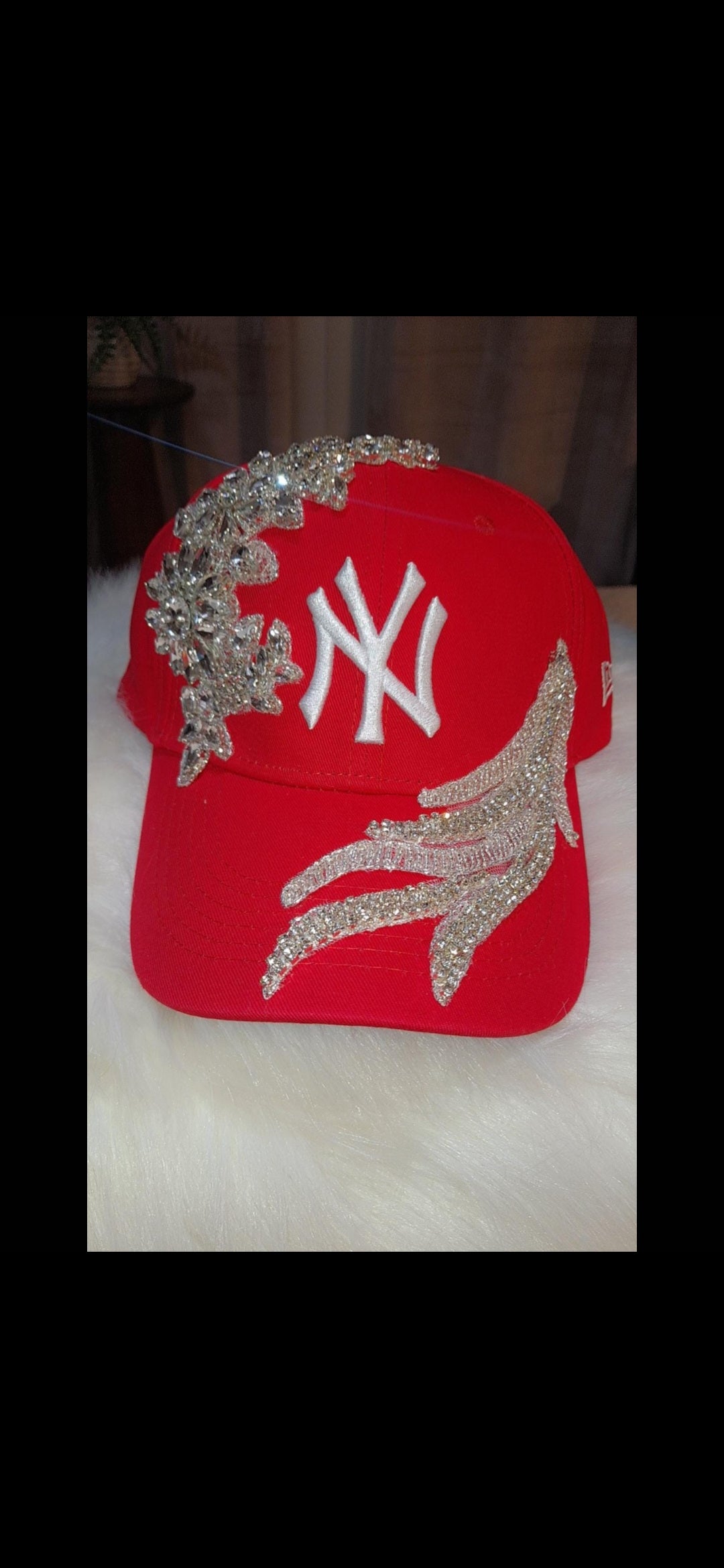 Custom bling NY hats