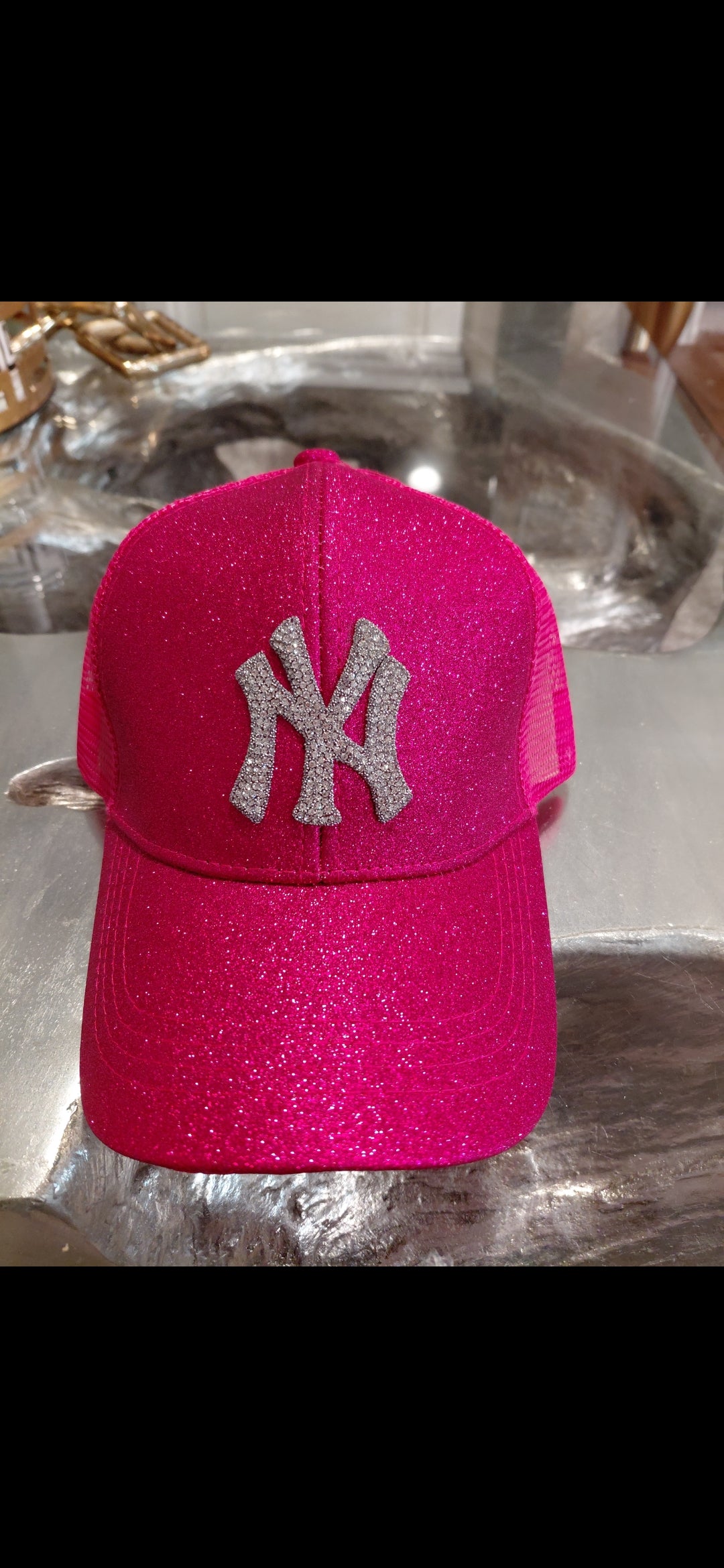 Glitter Ponytail NY Baseball Cap