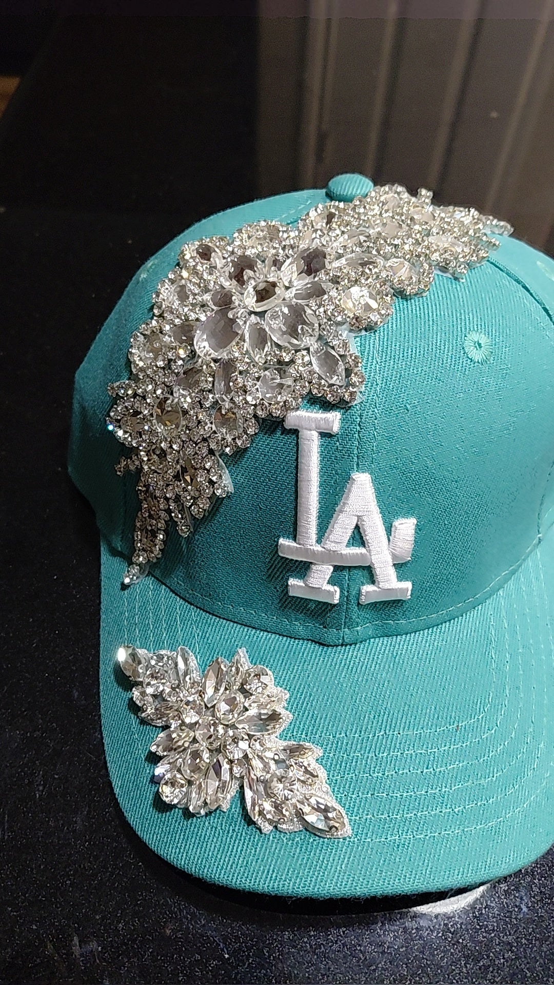 Double Bling Crystal NY Baseball Cap