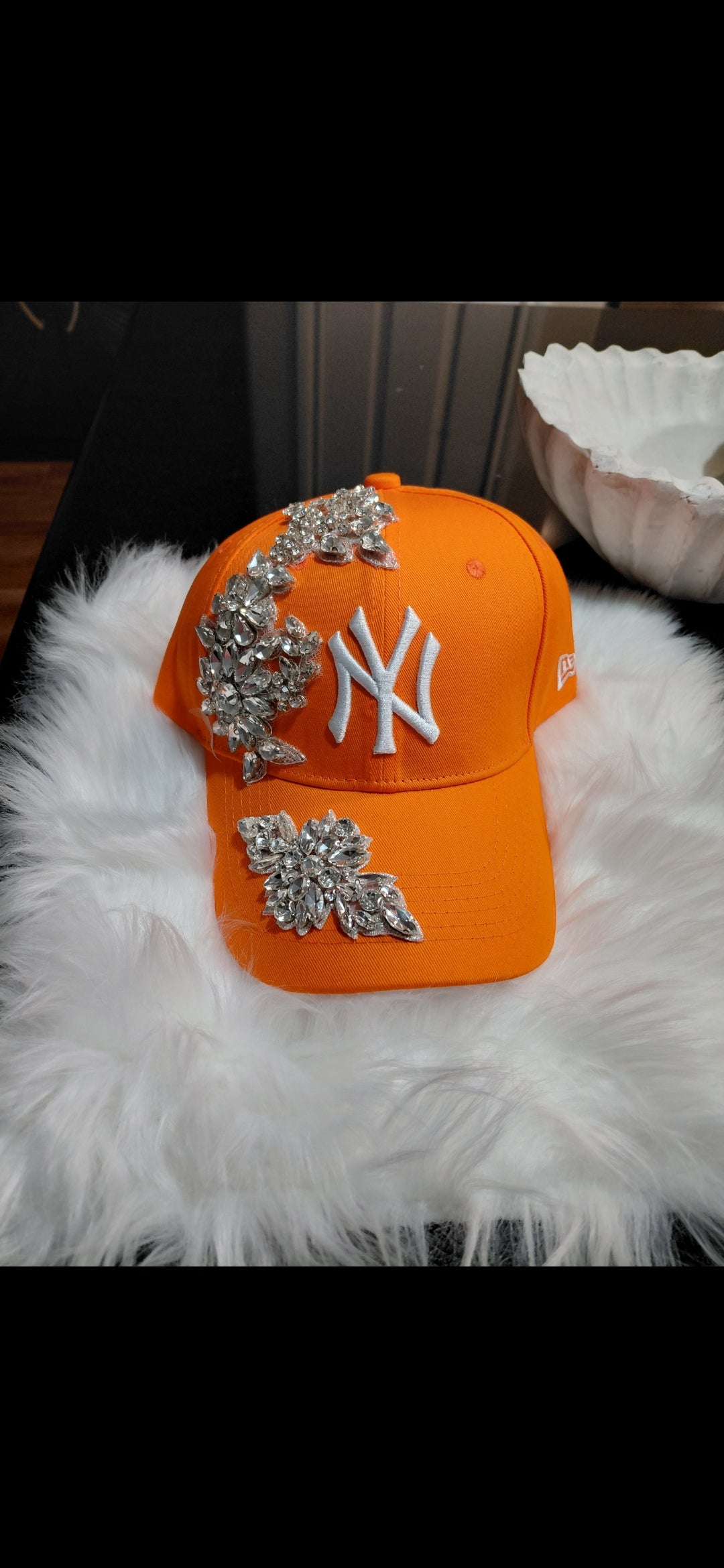 Custom bling NY hats